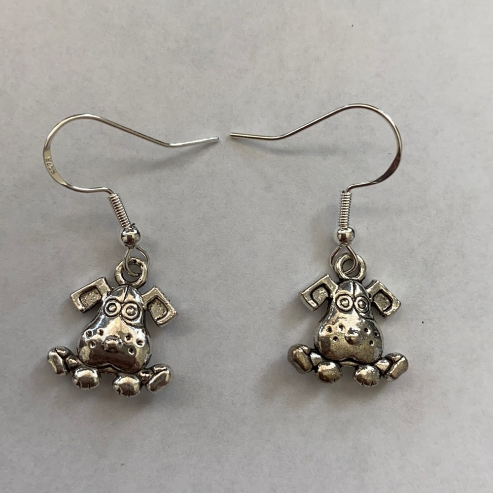 Cute Doggie 🐶 Face with Bone Earrings